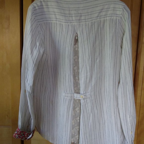 Anthropologie Isabella Sinclair Linen Blend Lace - Picture 3 of 6